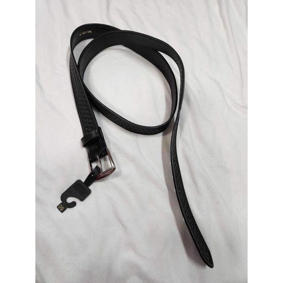 Mens Black Leather Belt Size 60”-63